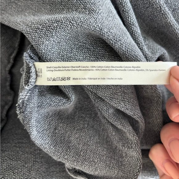 FP One cotton stretchy Gray Strapless Dress Sz S A line midi - Picture 8 of 11